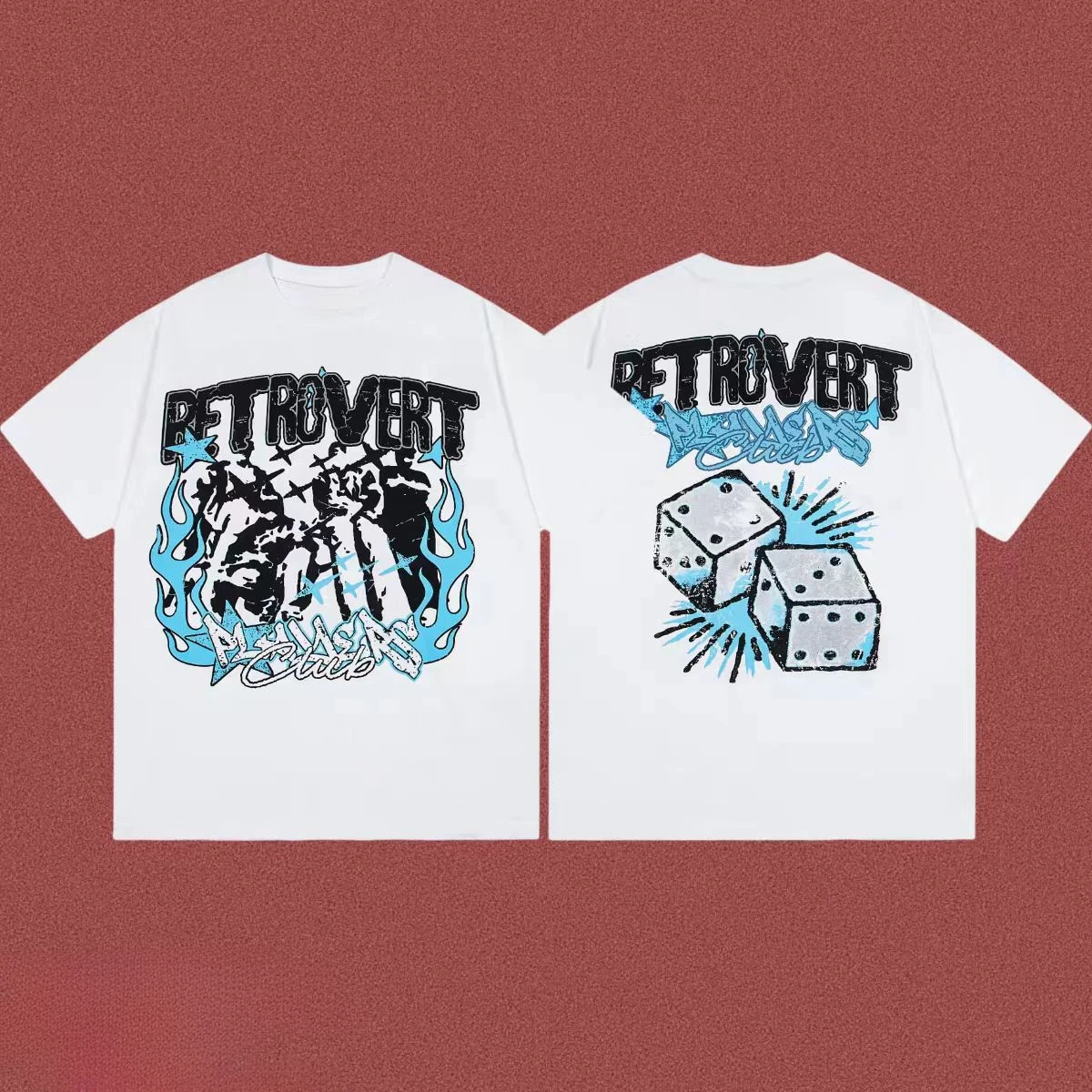 

Fashionable American Street Short-sleeved Letter Print Trendy Hip-hop Pure Cotton Men's T-shirt