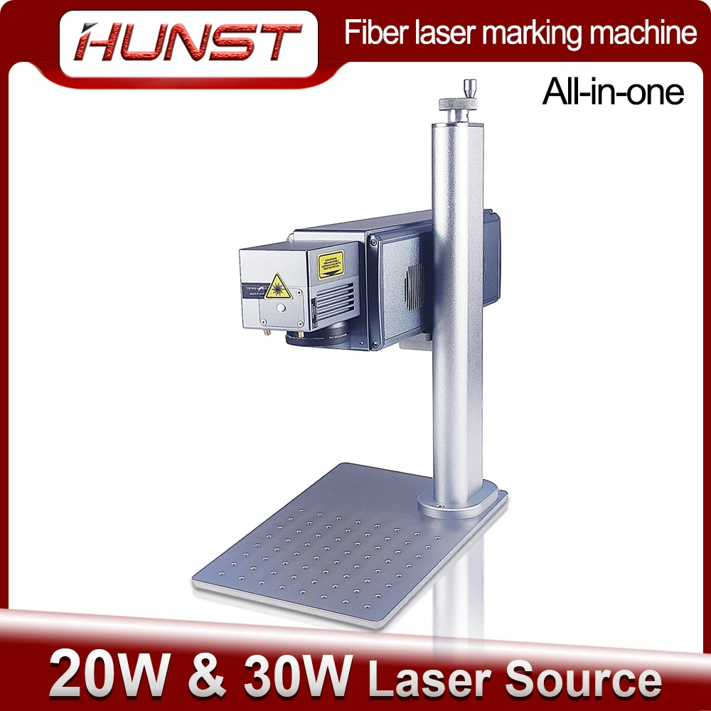 

HUNST 20W 30W A8 Fiber Laser Marking Machine High Power Industrial Portable Engraver for Engraving Metal Jewelry Plastic Leather