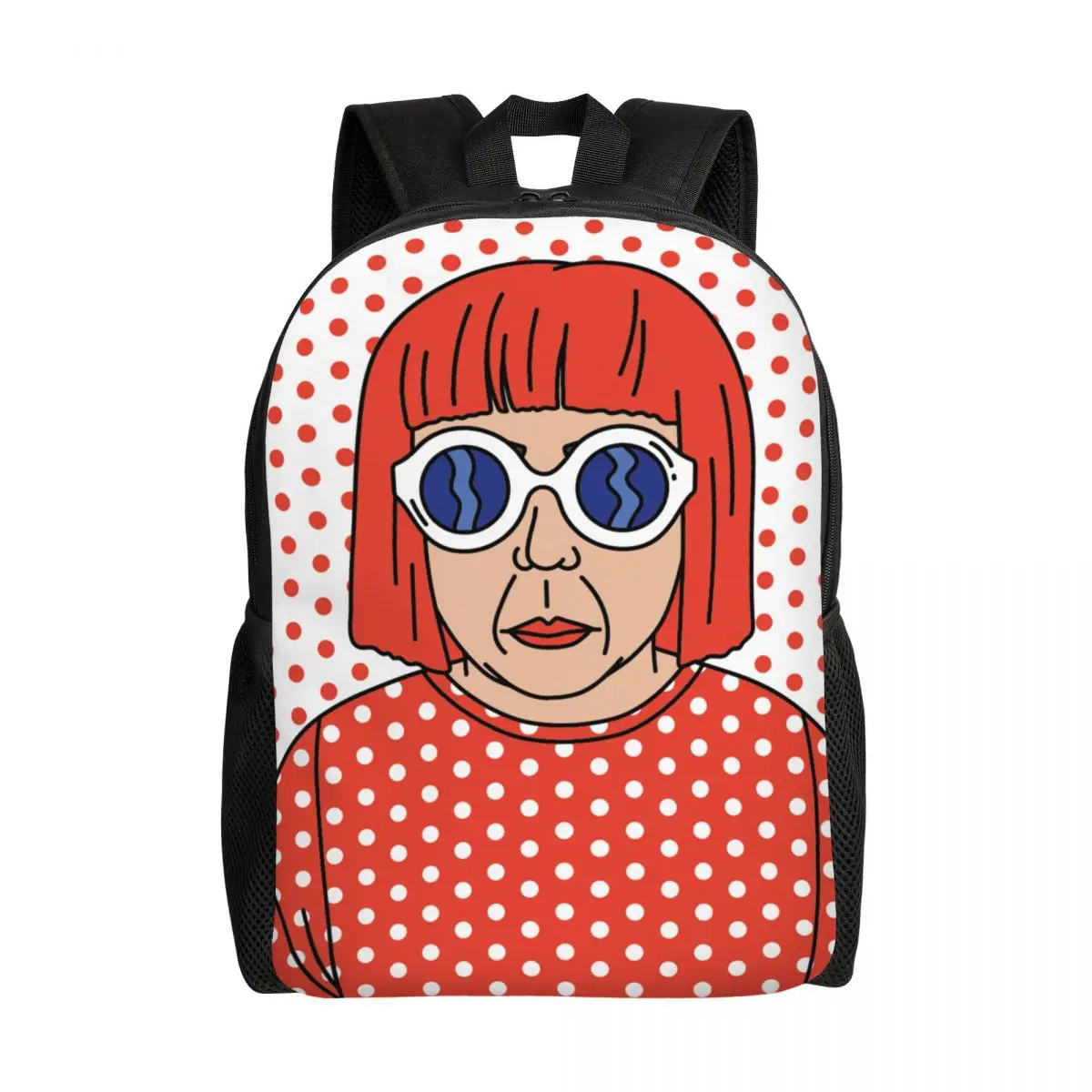 

Yayoi Kusama Self Portrait Backpack for Men Women School College Student Bookbag Fits 15 Inch Laptop Bags