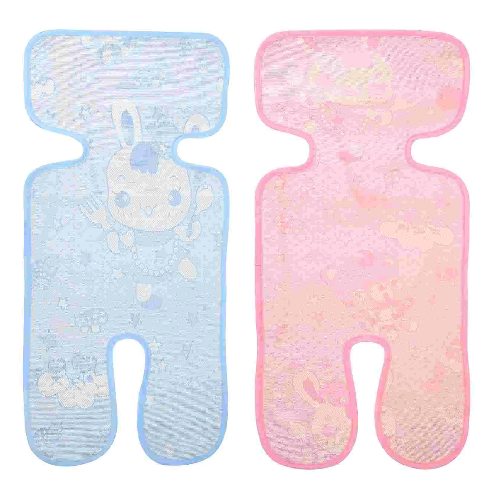 

2 Pcs Mat Infant Carriage Cushion Baby Seat Cooling Summer Stroller Non-woven Fabric