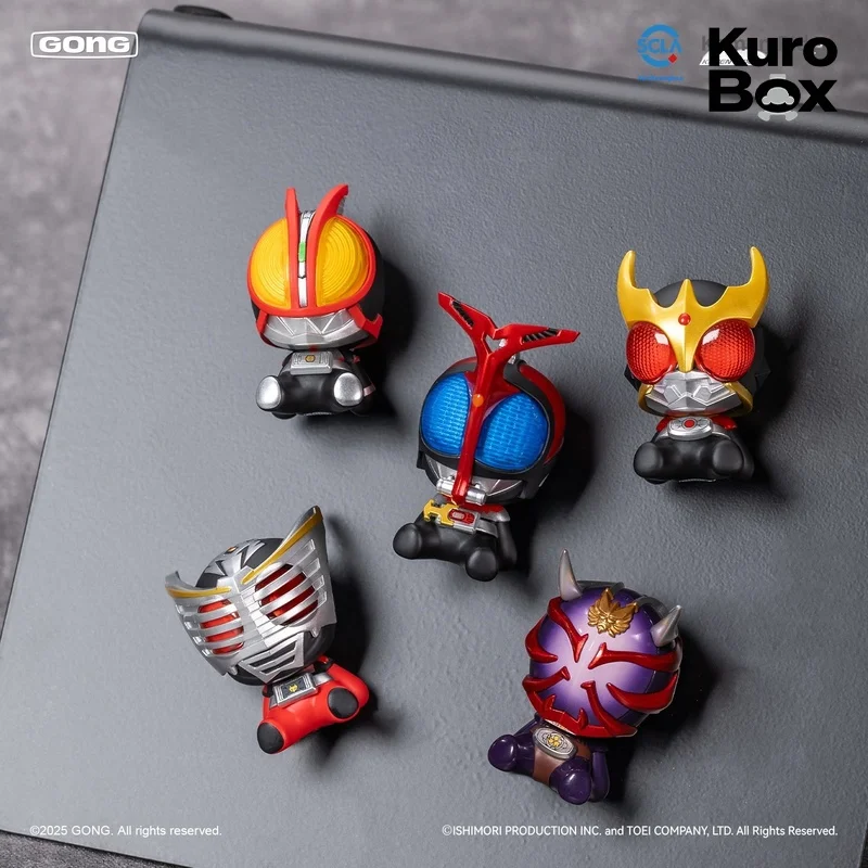 Hot Kamen Rider Blind Box Mini Chess-Style Figure Fridge Magnet Collectible Ornament Anime Toy Mystery Box Gift For Fans