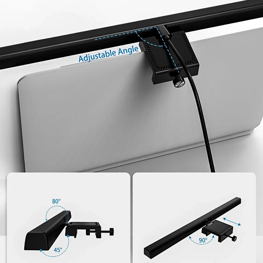 Barra luminosa per monitor da tavolo a LED RGB Atmosfera per computer Lampada da scrivania Apprendimento Ufficio Lettura Protezione per gli occhi Schermo Illuminazione a sospensione