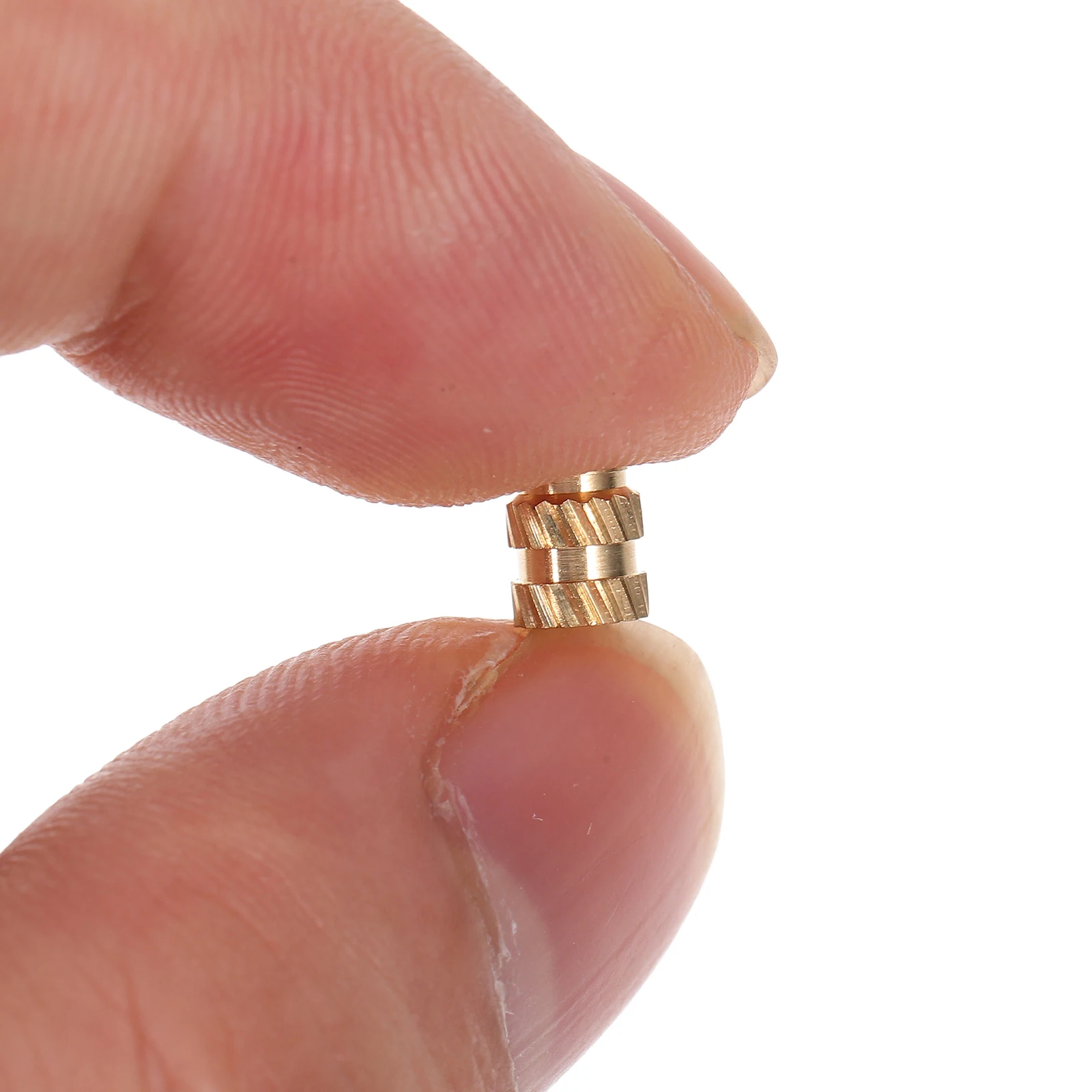 

100pcs Threaded Heat Set Insert Brass Knurled Nut Nut Inserts M3 For 3D Printing Wood Plastic Injection Molding