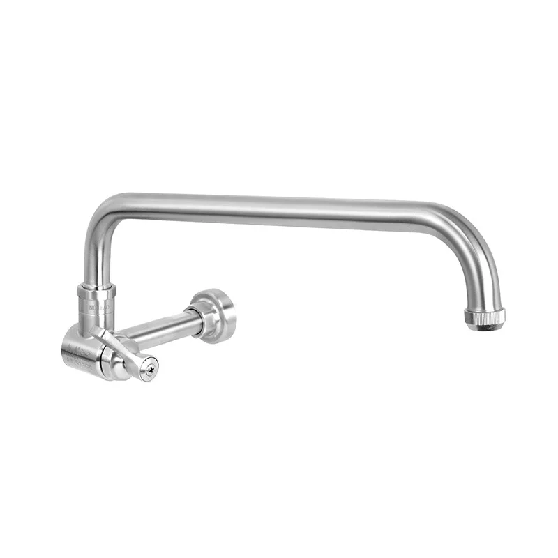 

Commercial, kitchen, in-wall, thickened, all-copper, stove faucet