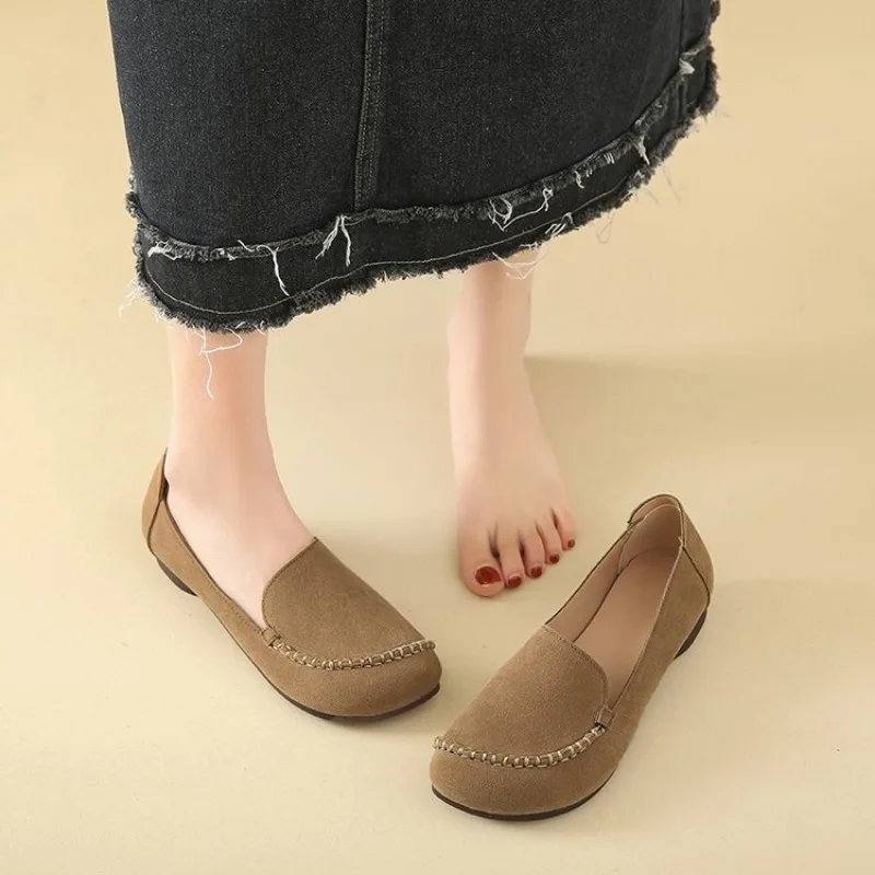 

Women Casual Shoes 2025 New Spring and Autumn Flat Loers Shoes Women Fashion Non-slip Soft Denim Flat Shoes Zapatos De Mujer 42