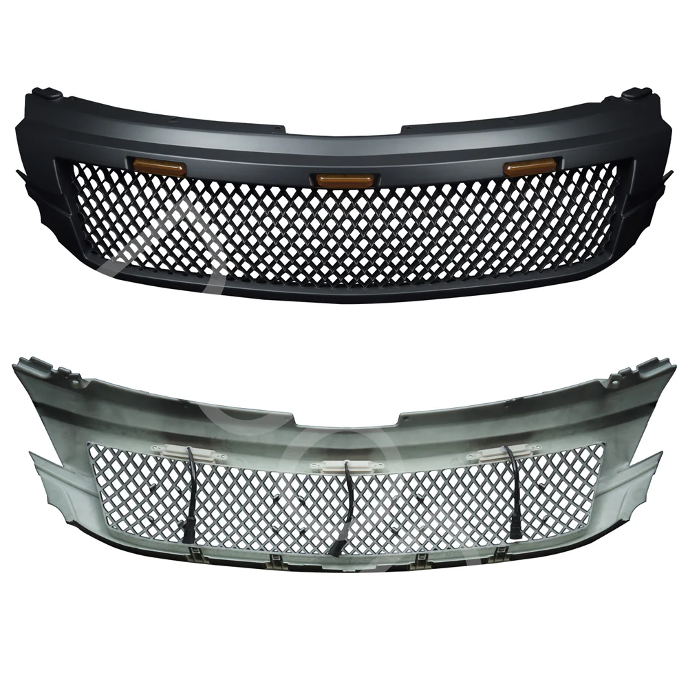 Front Racing Grills Fit For Mistubishi Pajero Sports 2016 2017 2018 2019 Abs Front Bumper Grill Auto Parts