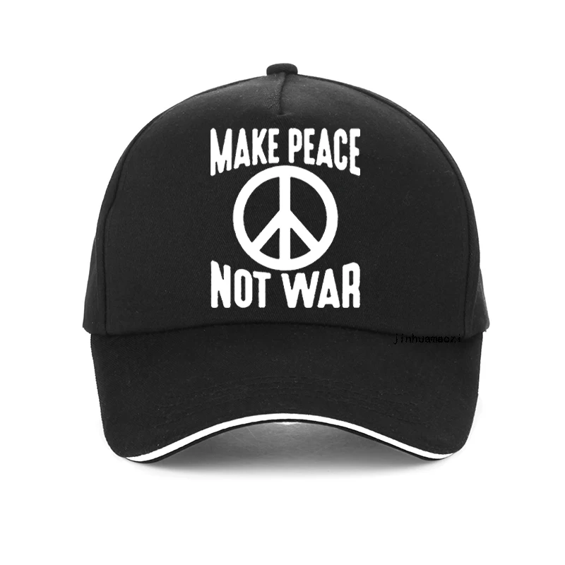 

Make Love Not War Vintage men hat Stop the Wars No War Graphic Cotton women Summer sunhat cool Summer Snapback baseball cap