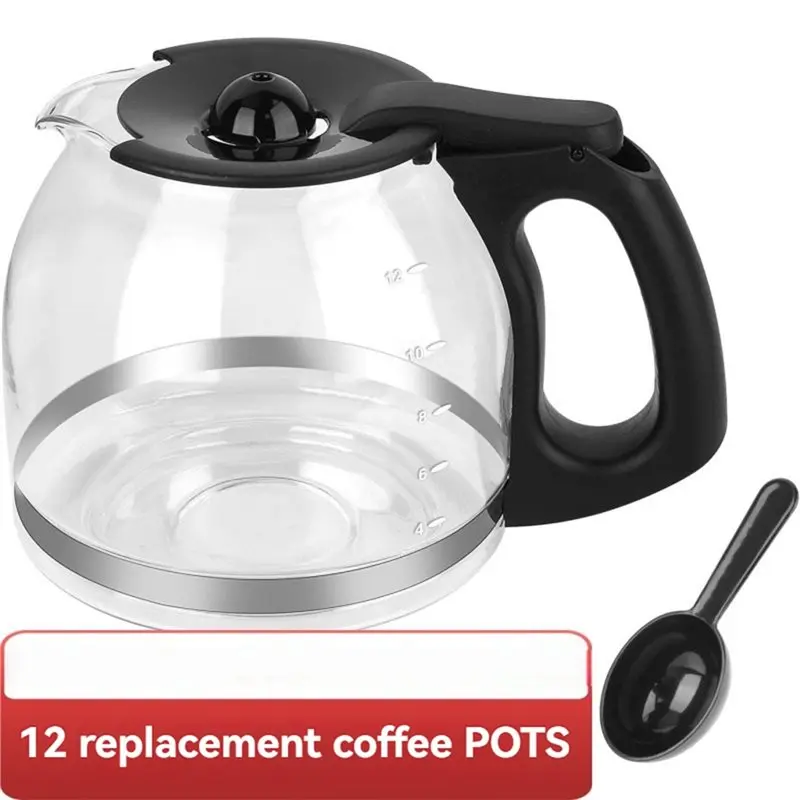 CQMF-12 Cup Glass Coffee Pot For Mr. Coffee Coffeemaker 12 Cup Glass Carafe Pot Coffee Pot For Mr Coffee, Oster
