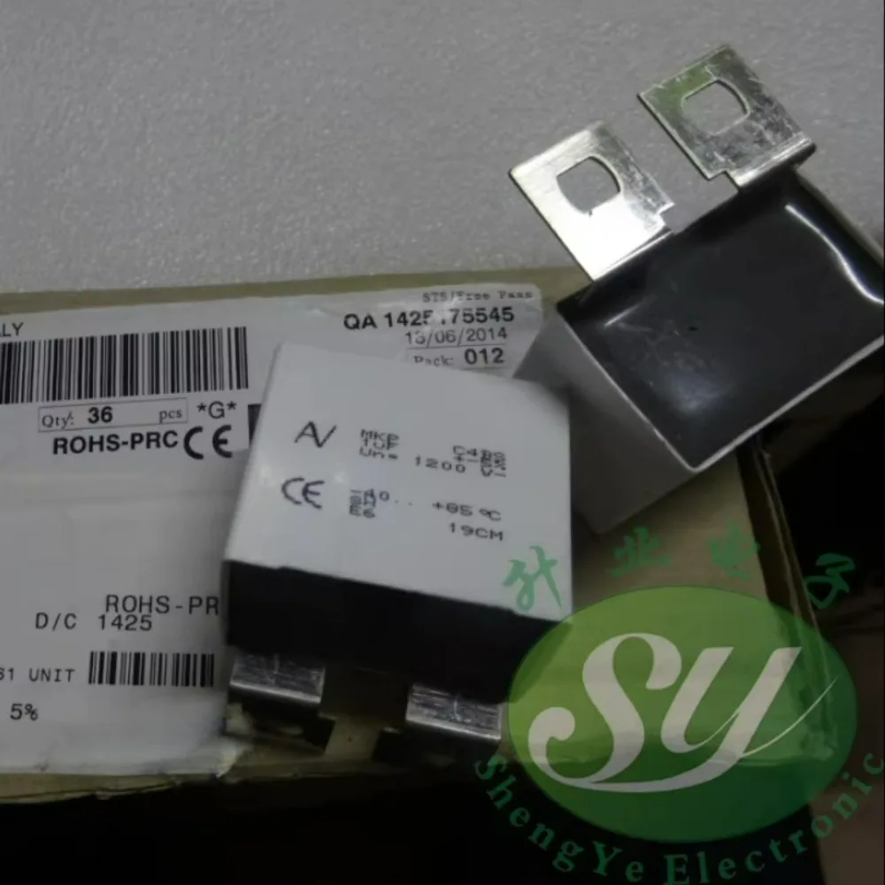 

AV C4BS MKP 1.0мкФ/1200В 1мкФ 1u0 105 Новый пленочный конденсатор C4BSPBX4100ZX, 37мм