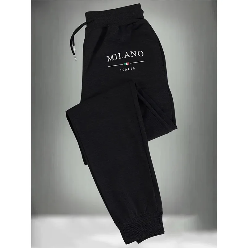 

Men's Casual Pants Straight Slim Fit Elastic Waist Jogger Korean Classic Blue Black Gray Male Trousers