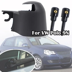For VW Polo 9N Rear Windshield Window Wiper Blade Arm Rocker Bolt Cover Cap Washer Jet Nozzle Replacement 2001 - 2007 2008 2009