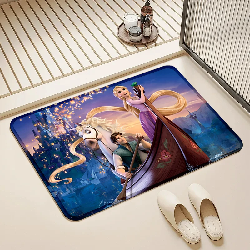 

Disney Tangled Boat Door Mat Non-Slip Soft Floor Rug for Home Kids Room Bathroom Decor