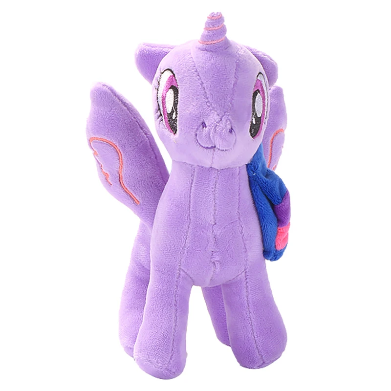 6pcs My Little Pony Twilight Sparkle Pinkie Pie Rainbow Dash Pony Toy Stuffed Plush Doll Friendship Is Magic Gift For Girl