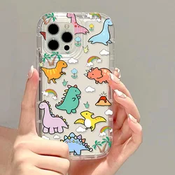 Cute Dinosaur Phone Case For Samsung A55 A54 5g A34 A15 A53 A32 A24 A14 A52 A12 A05S A73 S24 S23 S22 Ultra Plus S21 S20 FE Cover