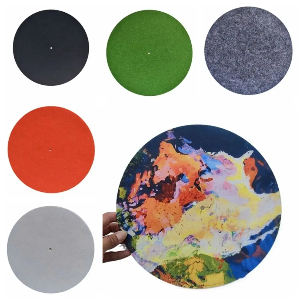 Anti-static felt turntable pad for clearer sound Anti-vibration LP sliding pad 3mm thick record pad