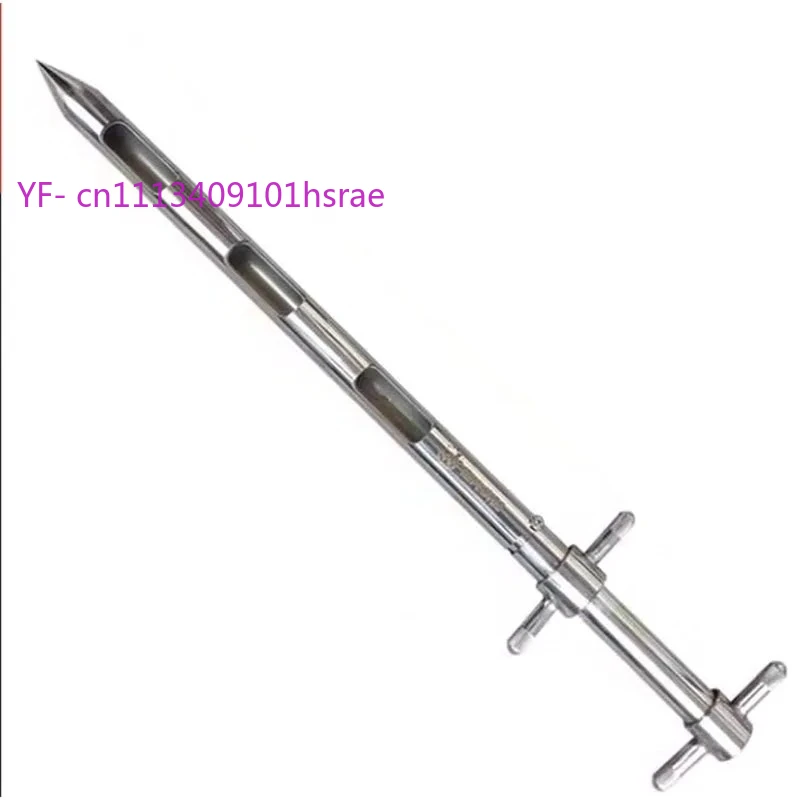 304 Stainless Steel Double-Layer Rotating Powder Sampling Tube Industrial Sampler for Cement Solid Materials