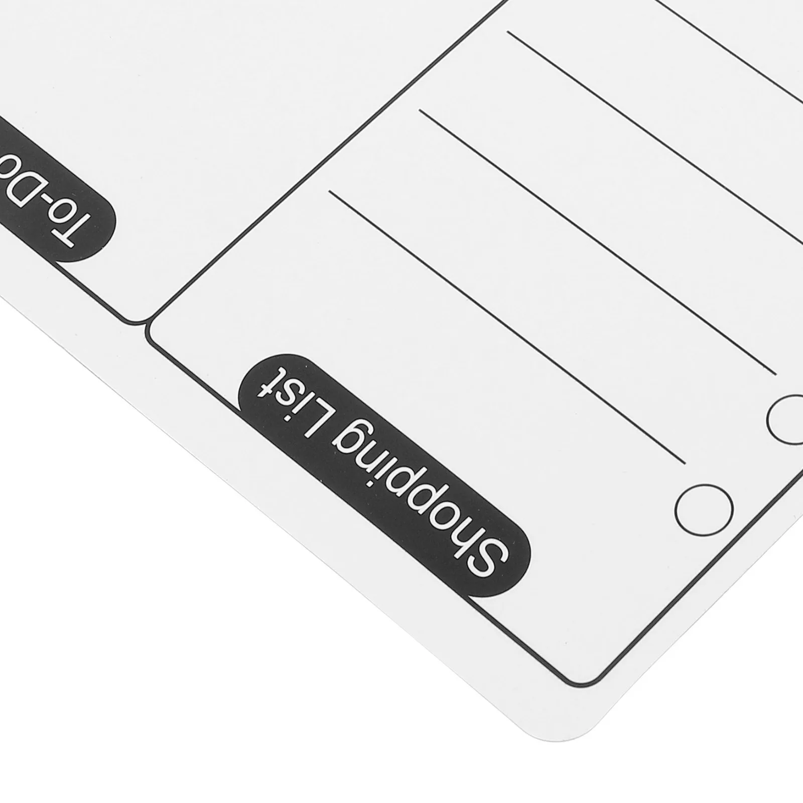 

Magnetic List for Fridge Dry Erase Whiteboard Smooth Line Design Functional Reminder Pad for Household Planning Easy to Share