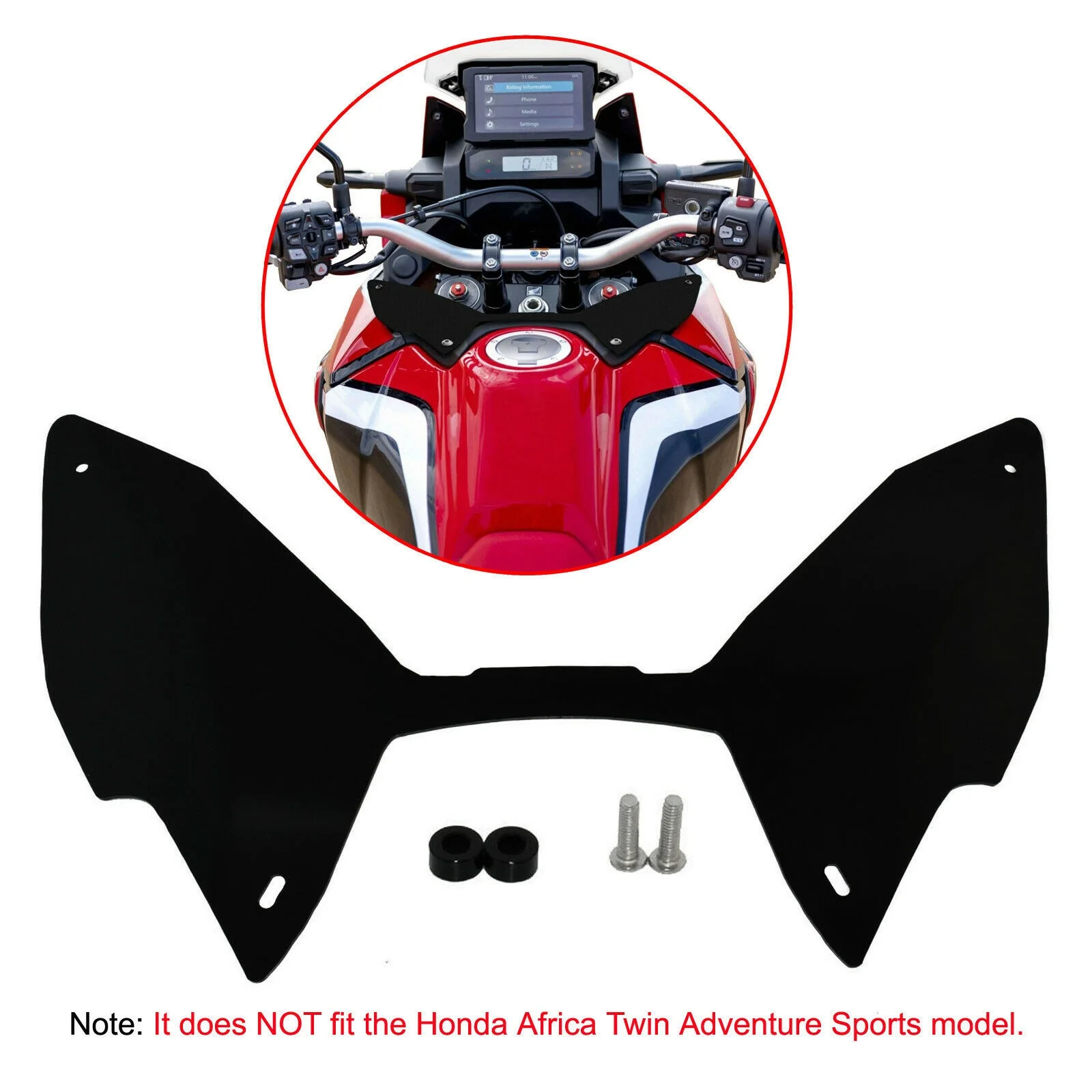 for HONDA CRF1100L Africa Twin 2020-2021 Forkshield Updraft Wind Deflector