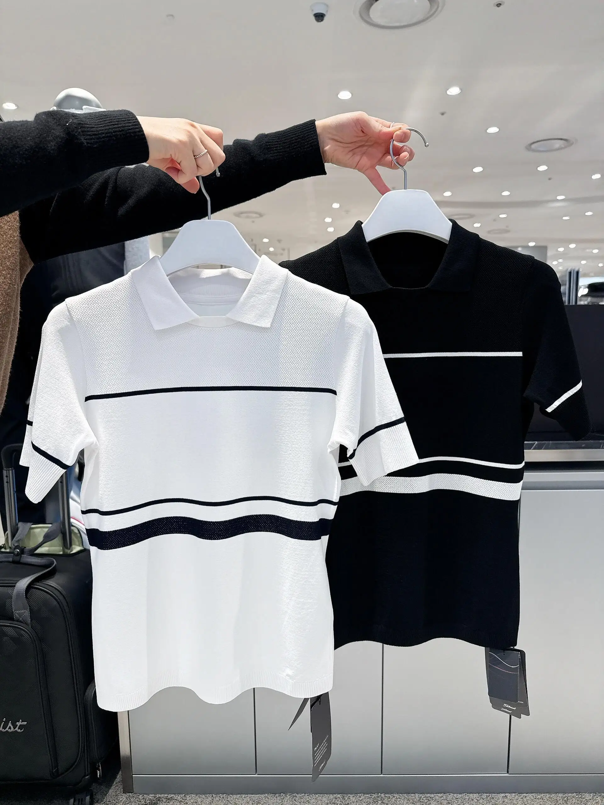 Women Lapel Collar Golf Short Sleeve T Shirt 2026 Summer New Elegant All-match Outdoor Sports Casual Blouse