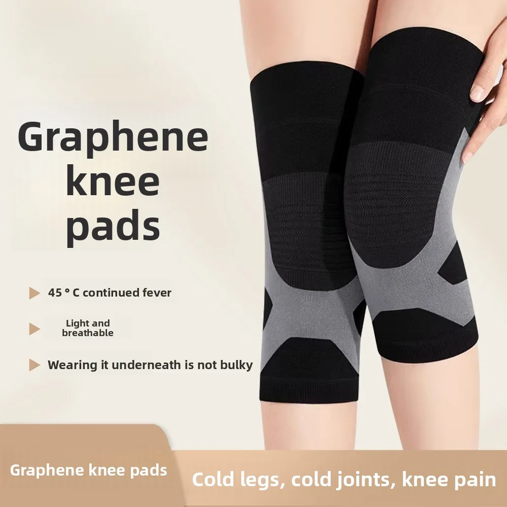 

Графеновые термонаколенники с тепловой активацией тела, нескользящая конструкция для комфорта суставов, регулируемая посадка