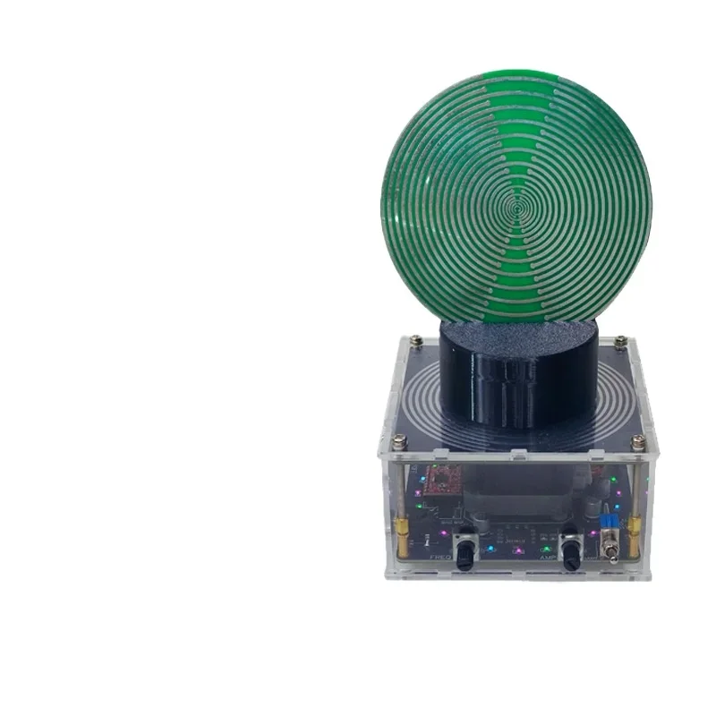 

Automatic rotation, partial oscillation disc ornament, with LED lamp beads, cell resonance energy rechargeable version
