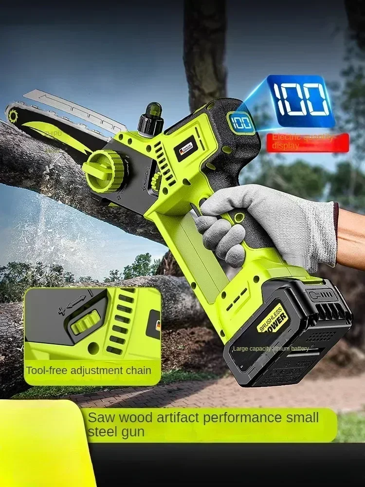 Powerful Electric Saw with Long-Lasting Lithium Battery Capacity, Ideal for Woodcutting