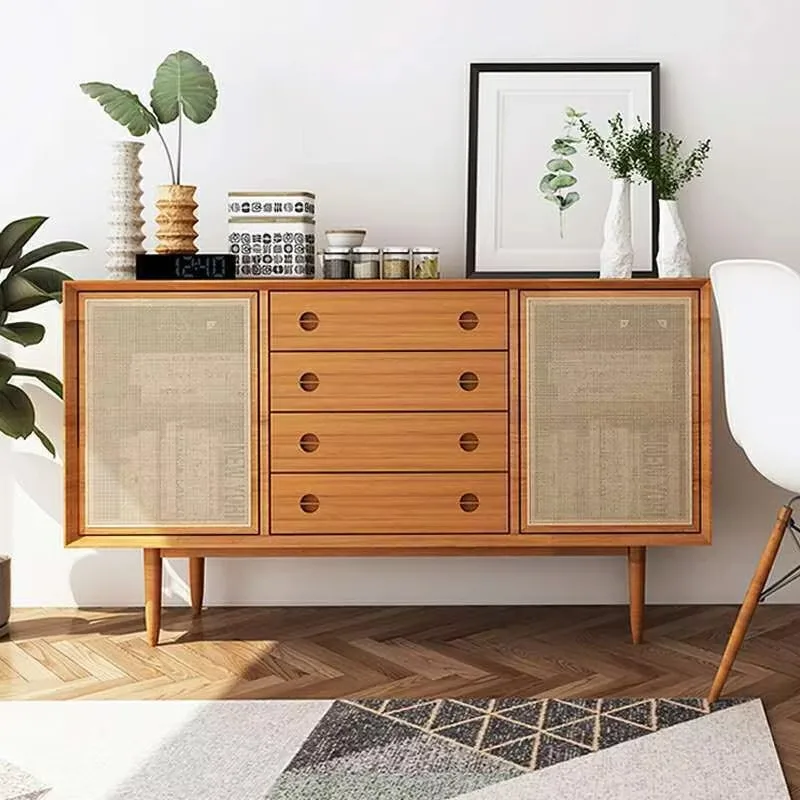 Sideboard Self-service cabinet with drawers Kitchen storage Adjustable shelf Restaurant Wooden cabinet