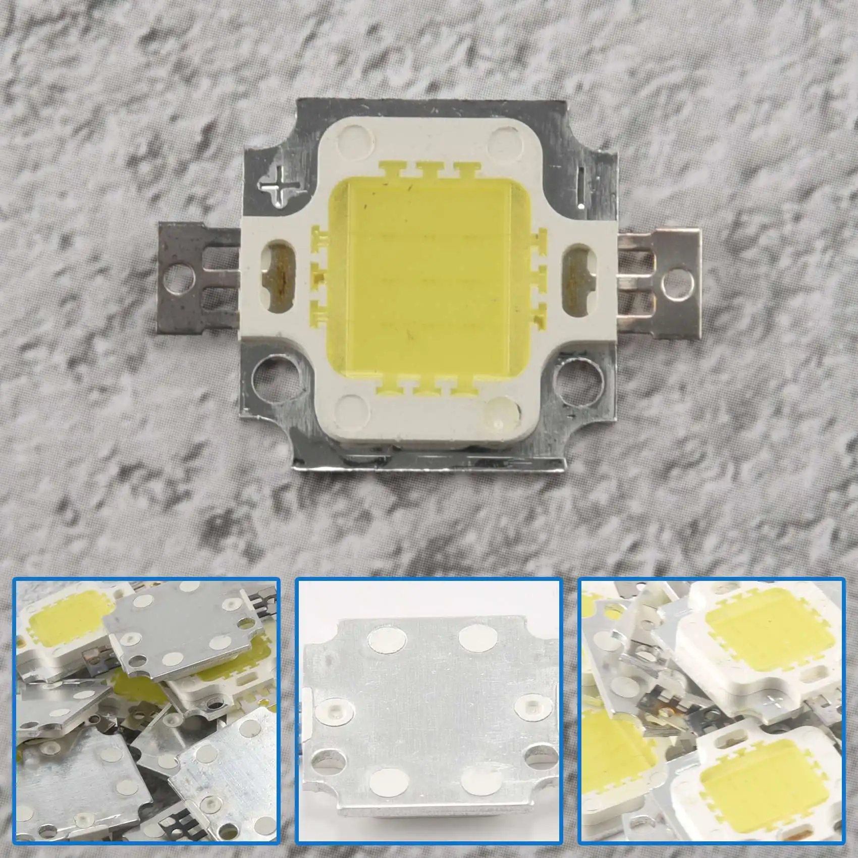 HHTL 20 قطعة 10 واط LED أبيض نقي عالي الطاقة 1100LM LED مصباح SMD رقاقة ضوء لمبة تيار مستمر 9-12 فولت
