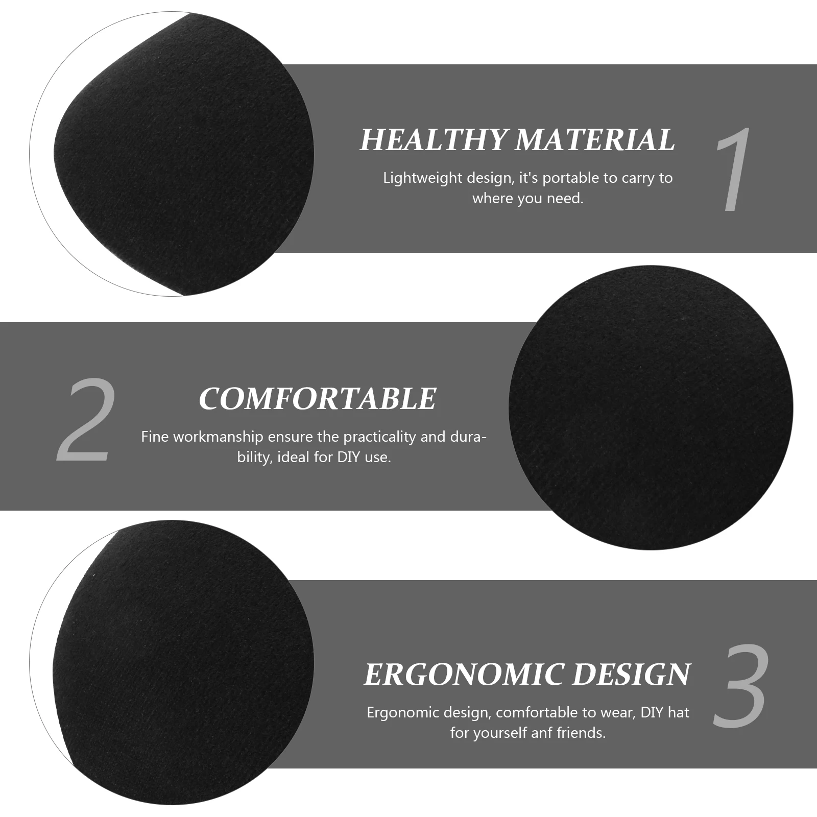 

2 Pcs Fascinator Craft Supplies for DIY Hat Making Hat Diy Fascinator Base Women Hair Accessories Cap Materials Lightweight
