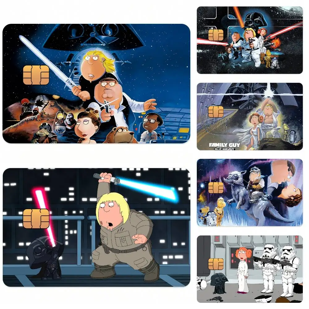 Adesivos de Cartão de Crédito F-Family Guy para Cartão Bancário e Cartão de Transporte, à Prova d'Água, Presente