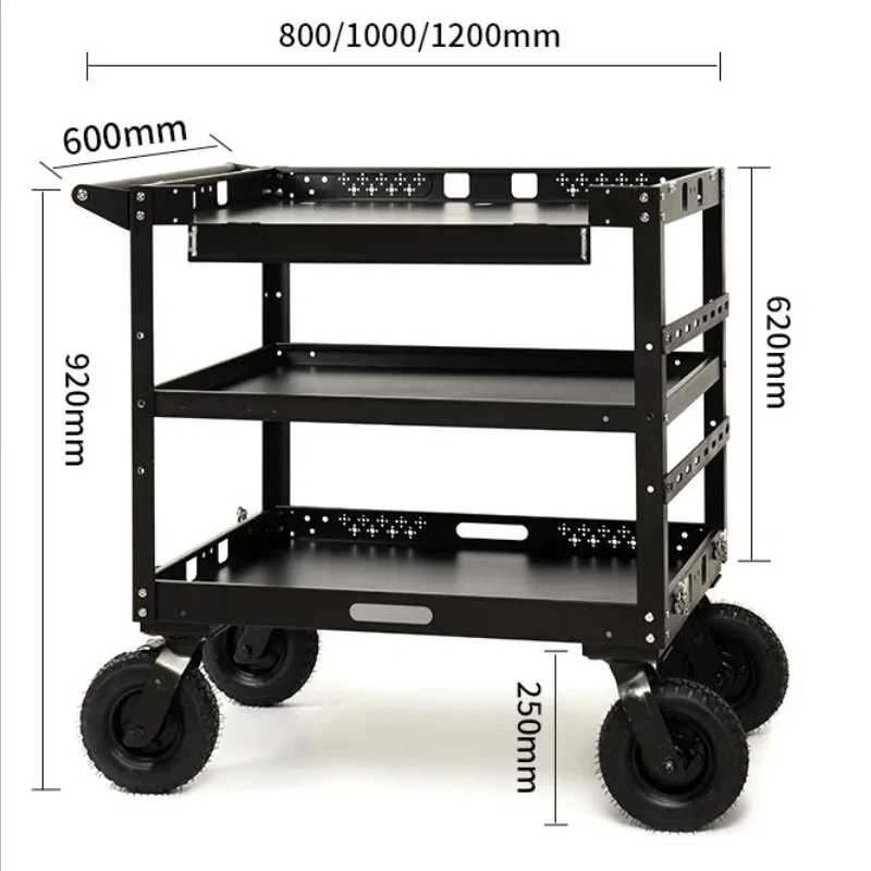 Equipment Tool Car Monitor Crew Material Mobile Director Car Film and Television Storage  Multi-layer Heavy-duty Trolley