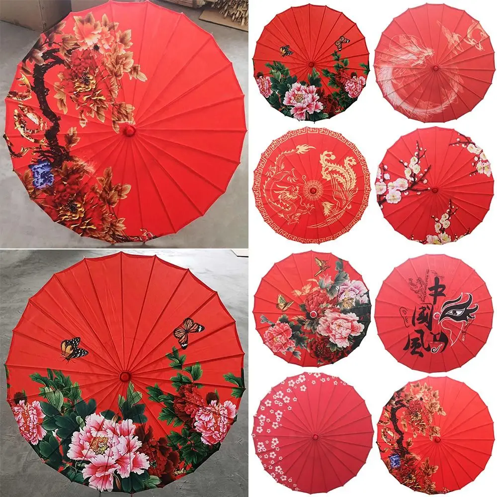 

Chinese Antique Style Oiled Paper Umbrella 82cm 10 Colors Women Decorative Umbrella Dance Performance Umbrella