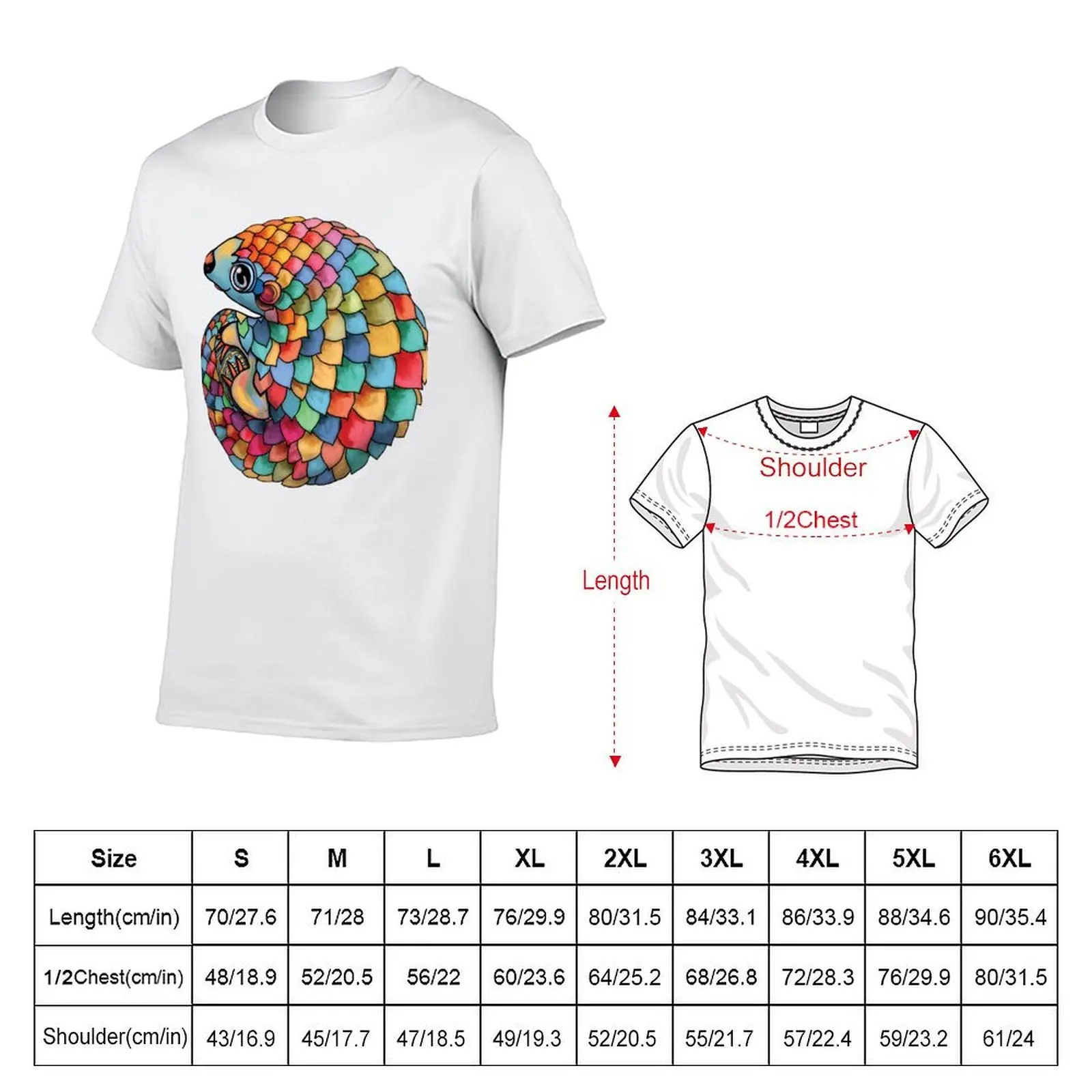 t Rainbow for Pangolin shirt luxury anime man t t shirts man man shirt T-Shirt plain
