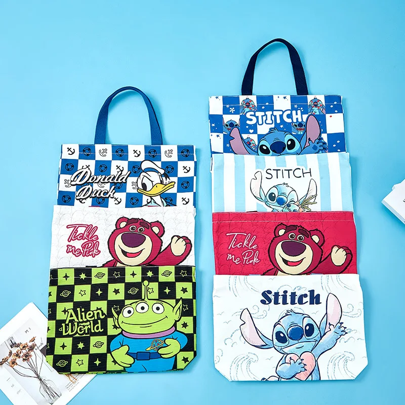 Disney  Stitch Cartoon Shoulder Bags Fashion Large Capacity Travel Bag Portable  Storage Bag