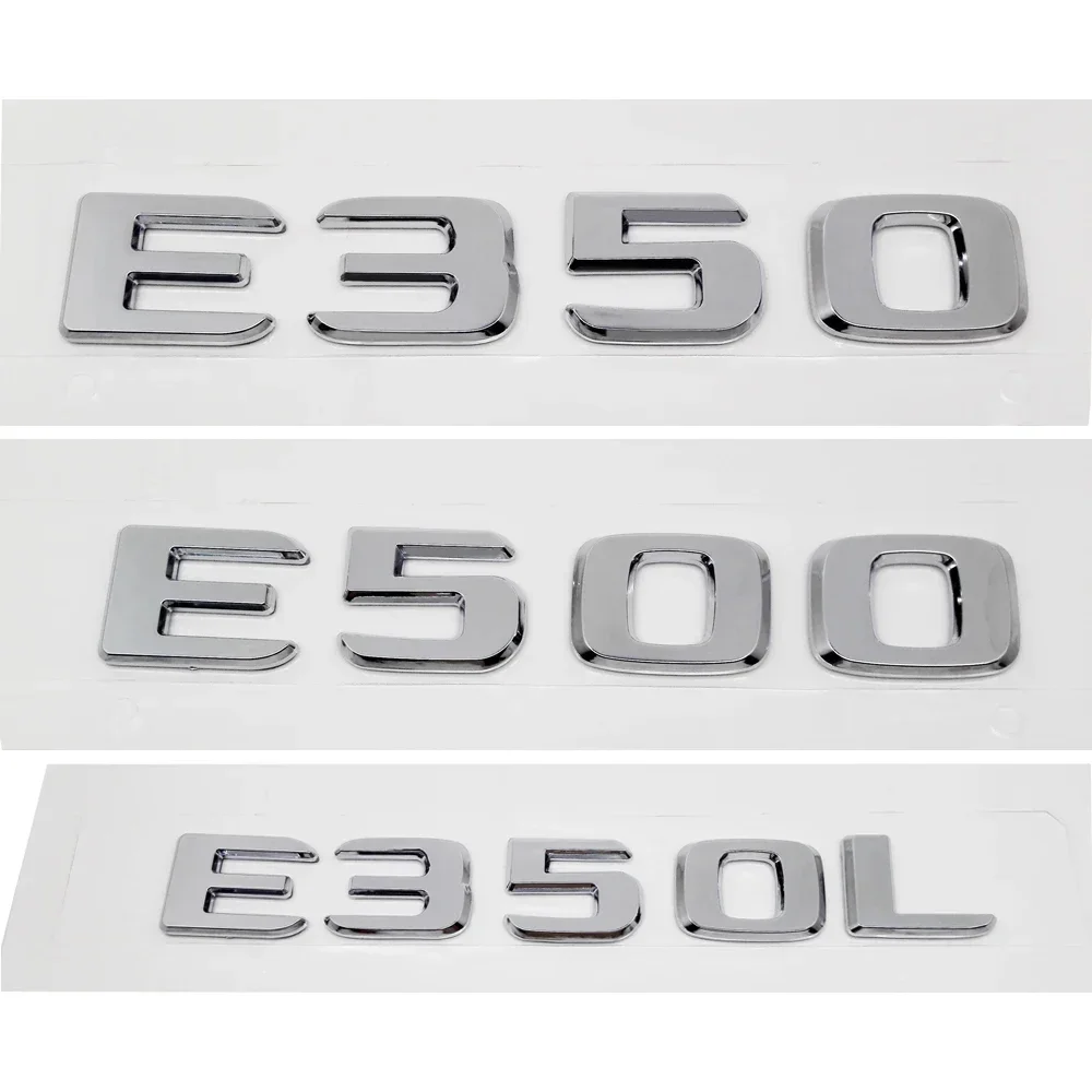 ABS Plastic E350 E350L E500 Trunk Rear Logo Badge Emblem Sticker For Mercedes Benz E Class W207 W210 W211 W212 W213