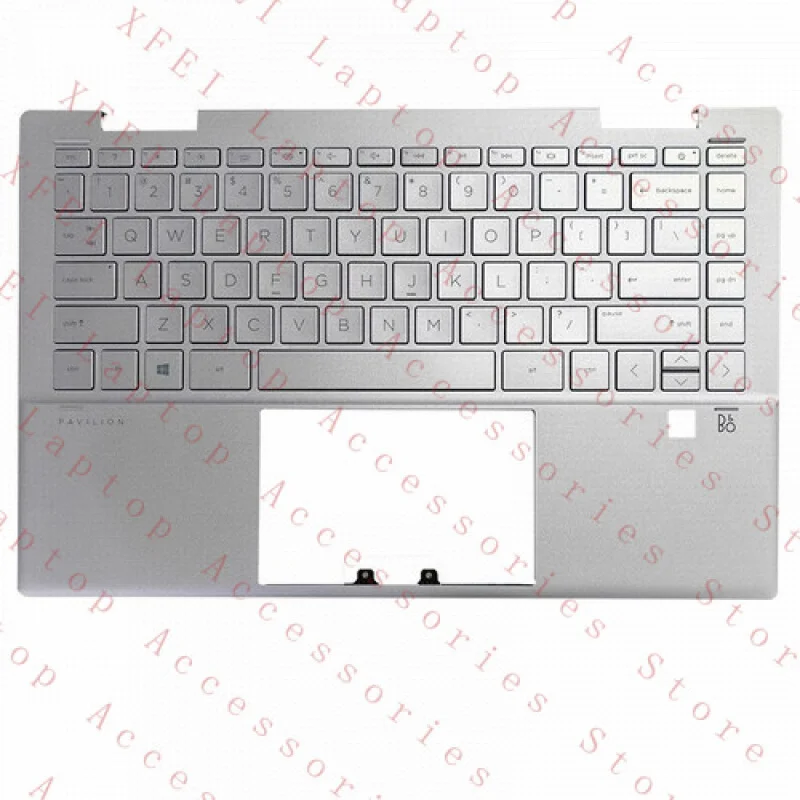 

F M76690-001 Silver Palmrest US with Keyboard for HP Pavilion 14-DY TPN-W146