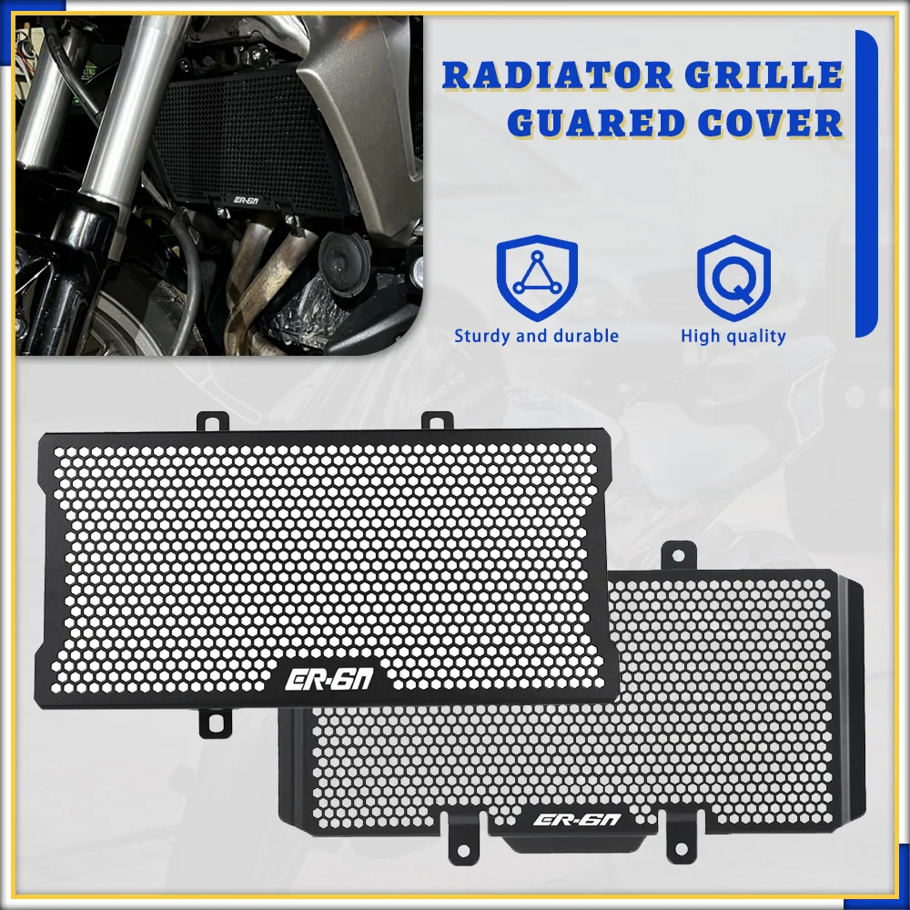 

Radiator Guard For Kawasaki ER6N ER-6N 2006 2007 2008 2009 2010 2011 2012 2013 2014 2015 2016 Radiator Grille Guard Cover