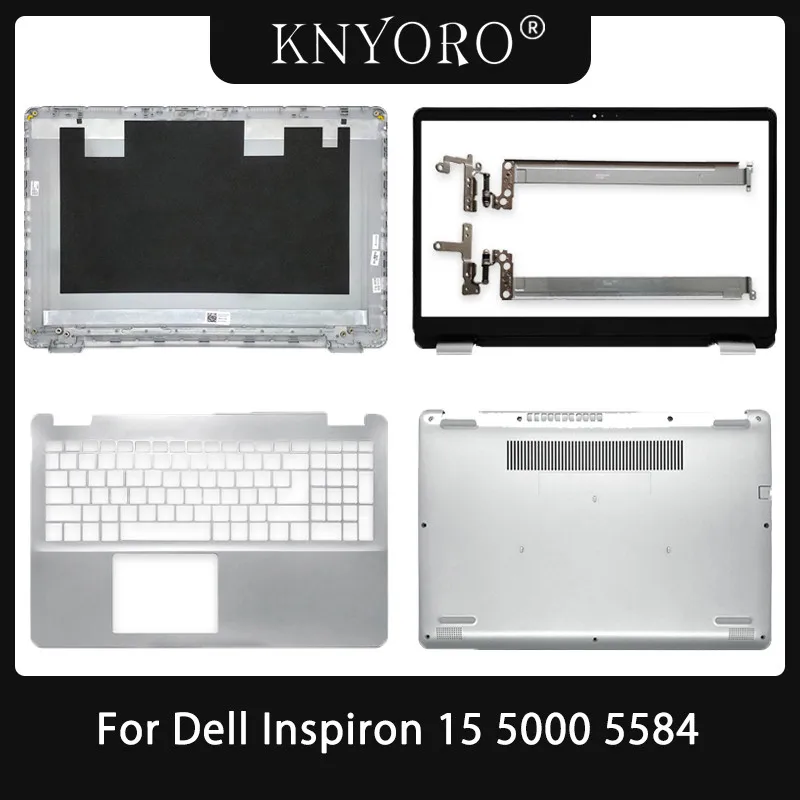 

New Laptop Parts For Dell Inspiron 15 5000 5584 P85F Rear Lid Housing LCD Back Cover Front Bezel Hinges Palmrest Bottom Case Top