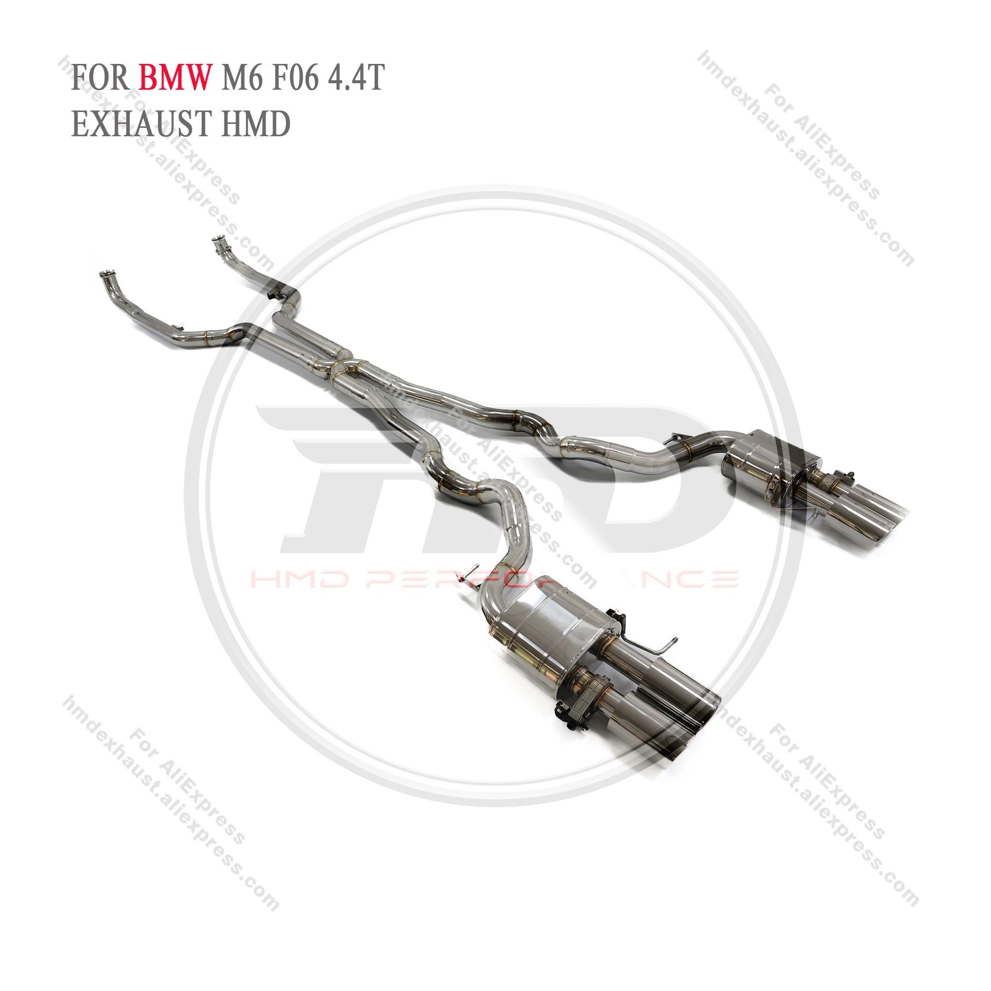 HMD Stainless Steel Exhaust System Performance Catback For BMW M5 M6 F10 F06 Auto Modification Electronic Valve Muffler