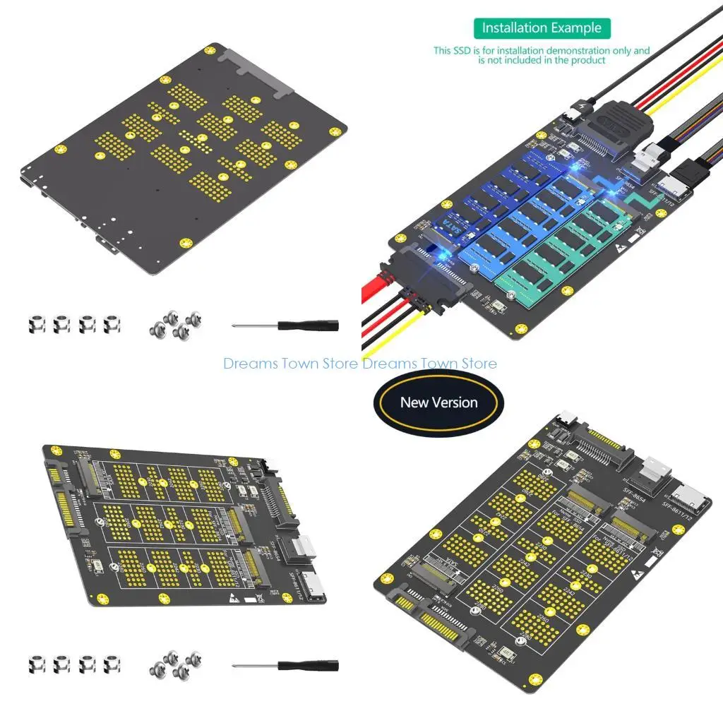 

HX6A Efficient Solid Disk to SFF-8611/8612 SFF-8654 2230 2242 2260 2280 Adapters for Streamlined Computer Setups