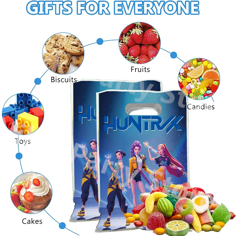 Kpop شيطان الصيادين حقائب الحفلات 16.5*25 سنتيمتر Sajaboys كاندي حقيبة حمل حقيبة حفلة عيد ميلاد لوازم زينة فتاة هدية حفلة الحسنات