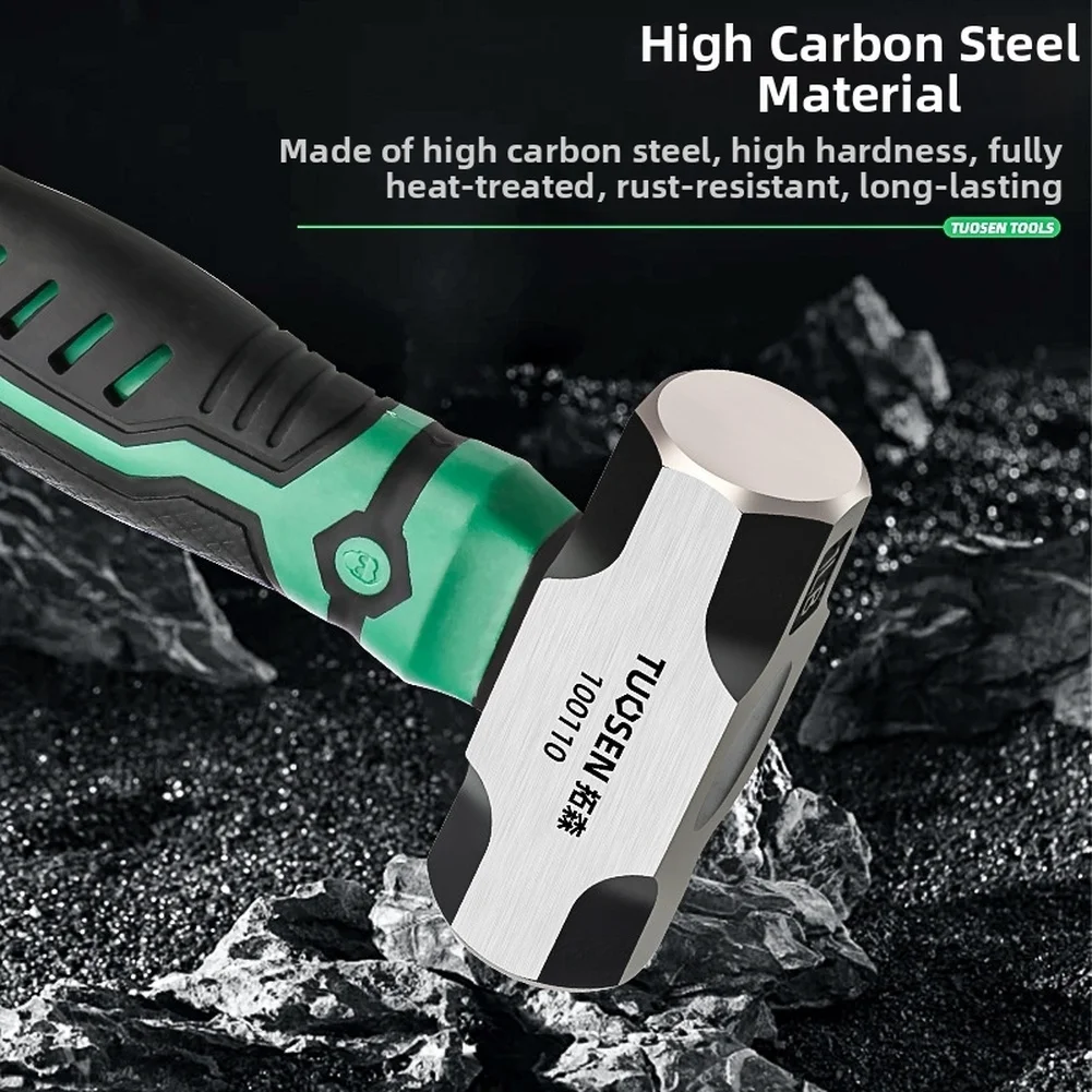1pc Small Hammer Claw Hammer Head Fitter Hammer Octagonal Hammer Multifunctional Integrated Nail Hammer Household Tool