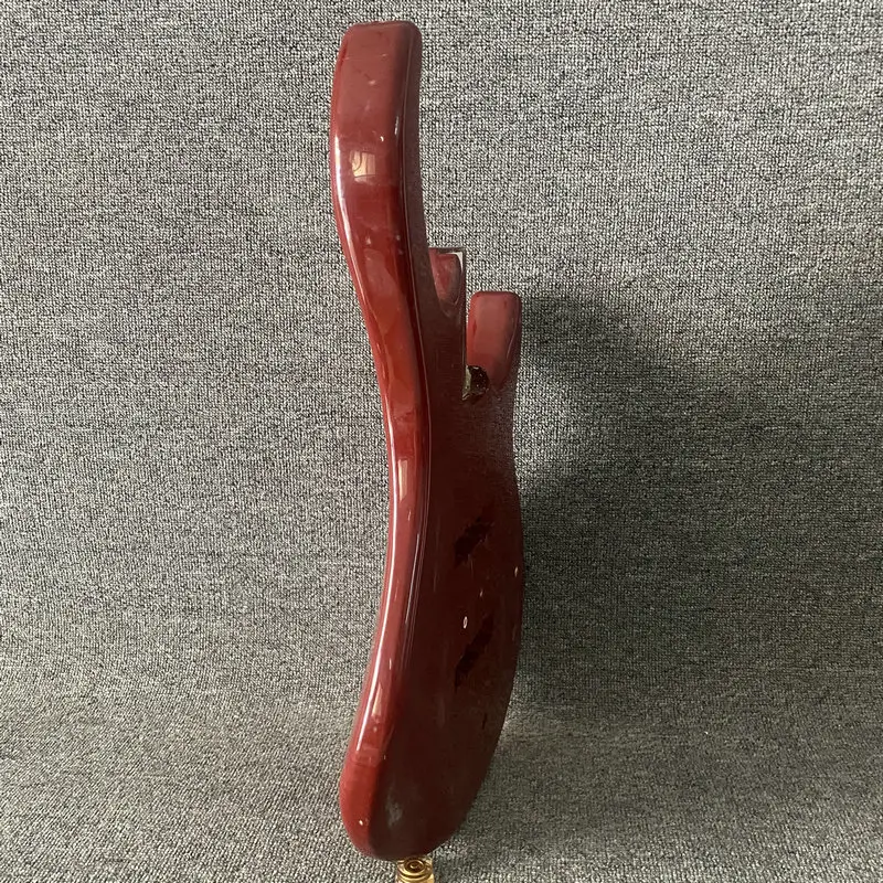 

KB315 Custom Order Right Hand Jazz Bass Wine Red Color JB Pickups Unfinished Version DIY Replace Bass Guitar Parts Damages