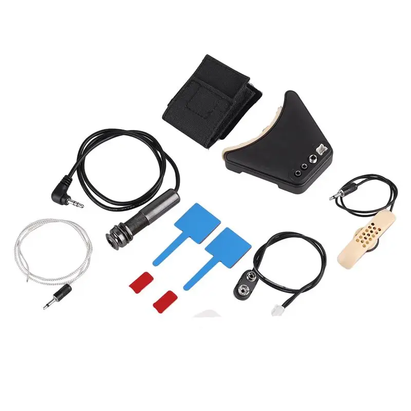 

*ABKM A-TUR деревянный гитарный звукосниматель, регулируемый микрофон, звукосниматель с отверстием для классической гитары