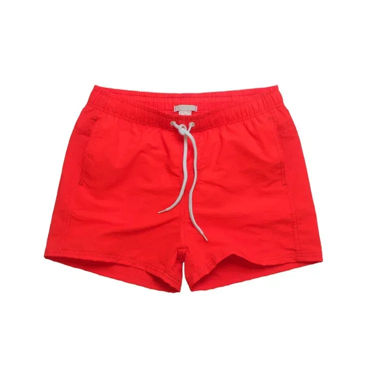 Pantaloncini da spiaggia corti con lacci verdi da uomo Plus Size Xxl pantaloncini da palestra da corsa corti Sexy impermeabili in Nylon allentato ad asciugatura rapida