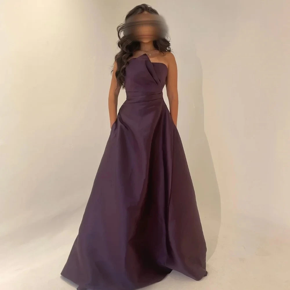 

Strapless Formal Long Bespoke Occasion Gown Evening Dresses Pastrol Unisex Jersey Retro Dubai Saudi Arabic Prom Customized
