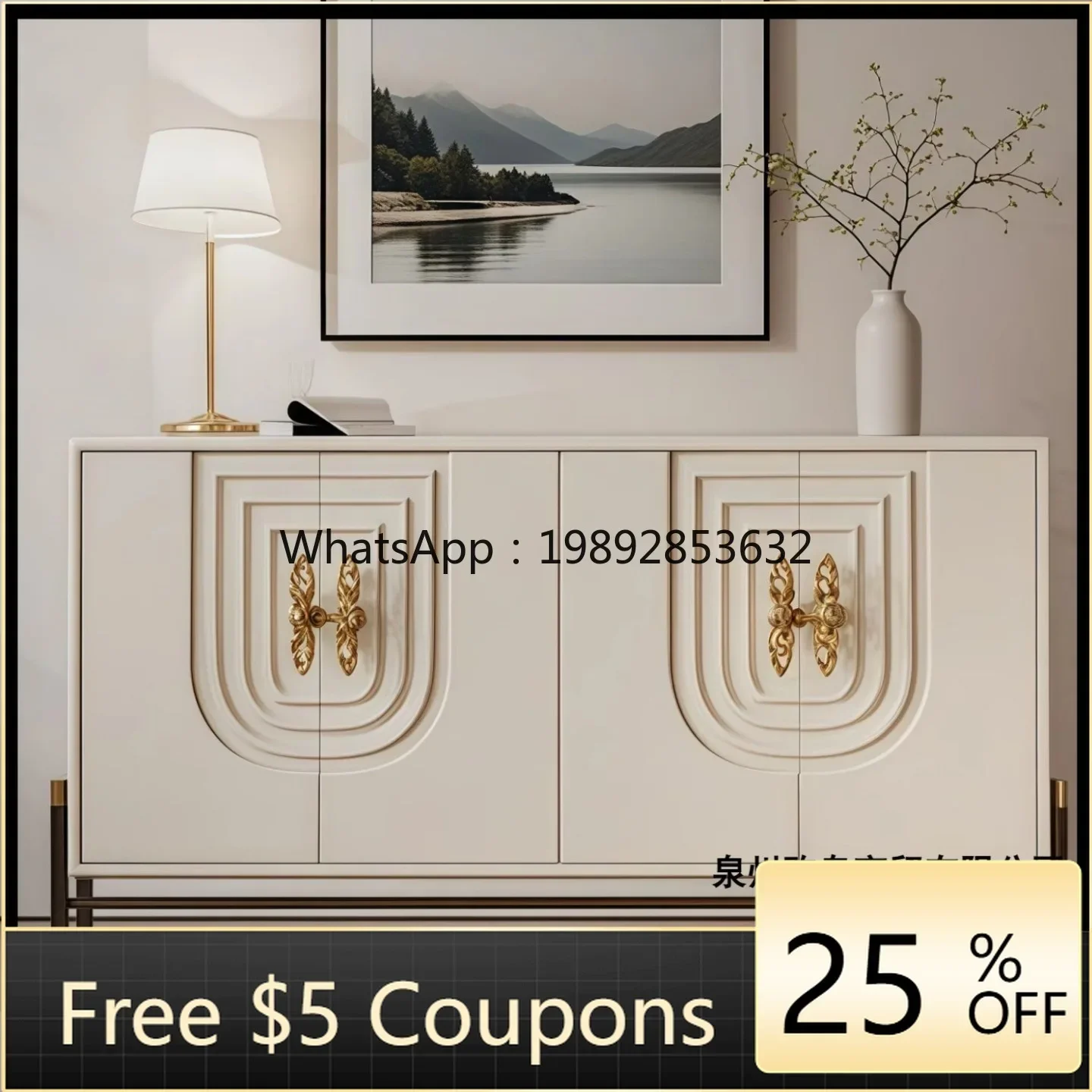 

A1 Simple Art Sideboard Storage Cinet Italian Minimalist Lacquer Entryway Cinet