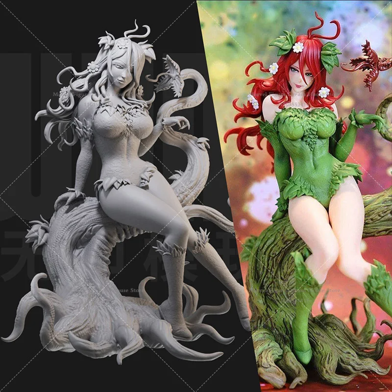 1/24 1/18 Scale DC Batman Poison Ivy Pamela Lillian Isley Beautiful girl style DIY Self-assembled GK 3D Resin Un-panited Doll