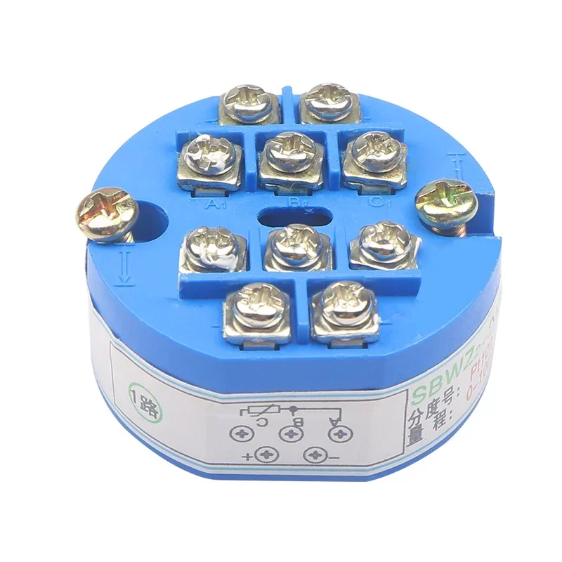 وحدة إرسال درجة الحرارة المزدوجة المتكاملة SBWZ المقاومة الحرارية PT100 إرسال درجة الحرارة 4-20mA الإخراج