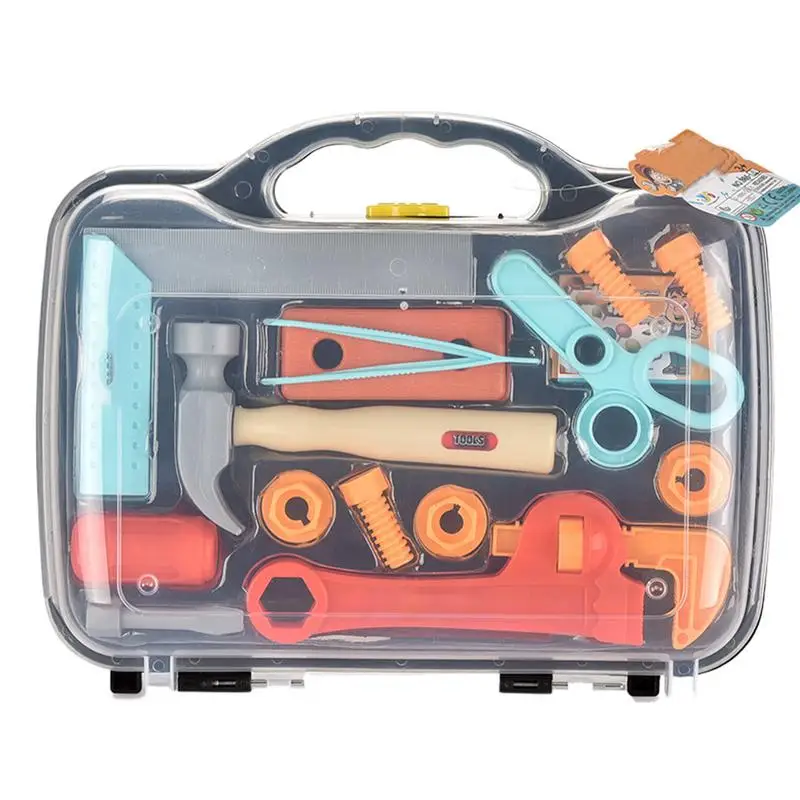 Kids Tool Set Toy Toddler Tool Toy Set For Role Play Construction Role Play Activity Tool Toys Construction Learning Toy For 3-6